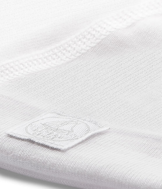 Cappellino nascita bebé millerighe rosa VIENNE/bianco LAIT