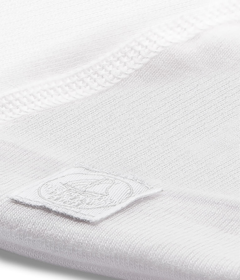 Cappellino nascita beb&eacute; millerighe rosa/bianco