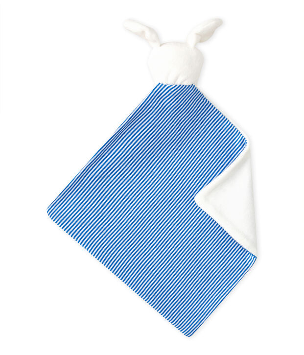 Doudou piatto cane bianco/multicolore