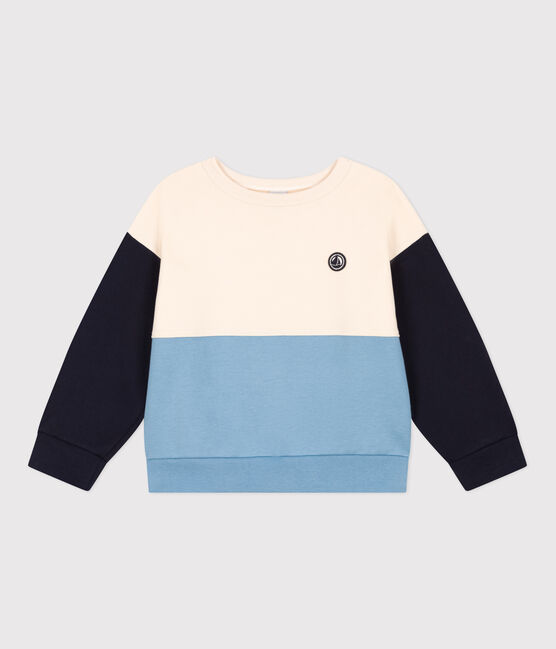 Felpa in molleton bambino bianco AVALANCHE/ MULTICO
