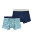Duo boxer ragazzo in cotone stretch