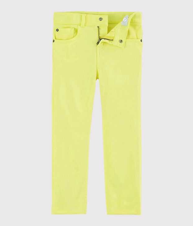 Pantaloni in serge bambino giallo