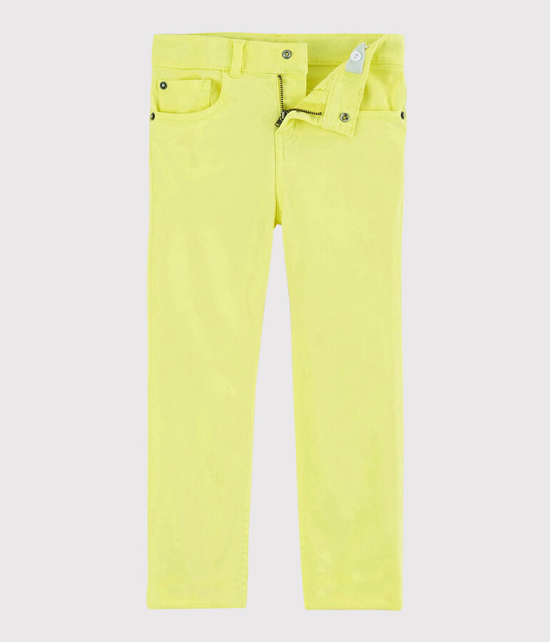 Pantaloni in serge bambino giallo