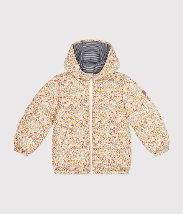 Piumino bambino unisex ecru/multicolore