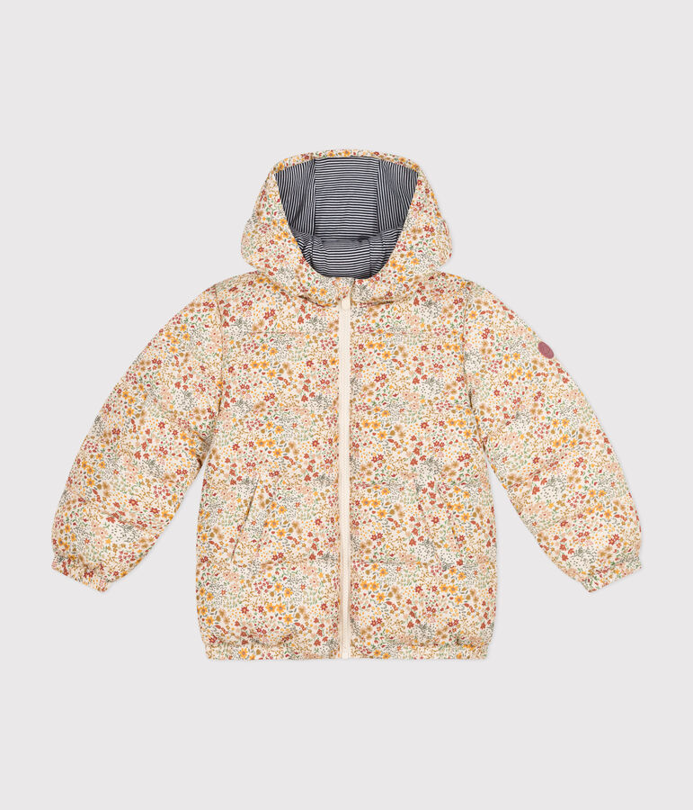 Piumino bambino unisex ecru/multicolore