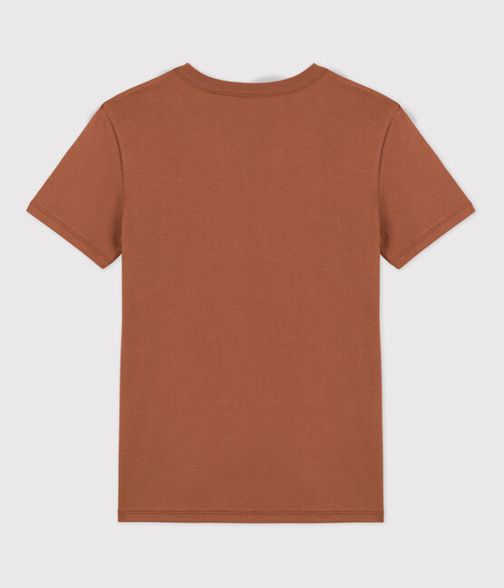 T-shirt L'ICONIQUE girocollo in cotone da donna marrone CINA