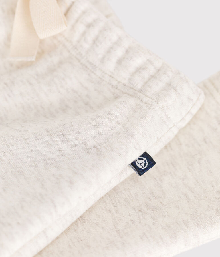 Pantaloni beb&egrave; in tessuto felpato morbido e caldo beige