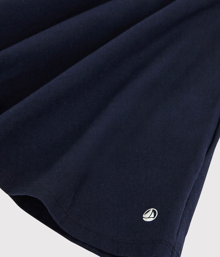 Abito a maniche corte in jersey bambina blu