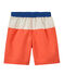 Boxer da bagno tricolore arancione ORIENT/bianco MARSHMALLOW/ PERSE