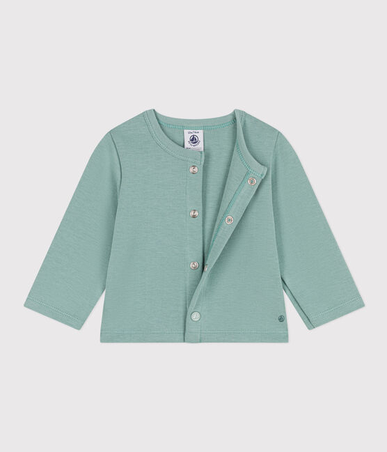 Cardigan in jersey spesso per bebè verde PAUL