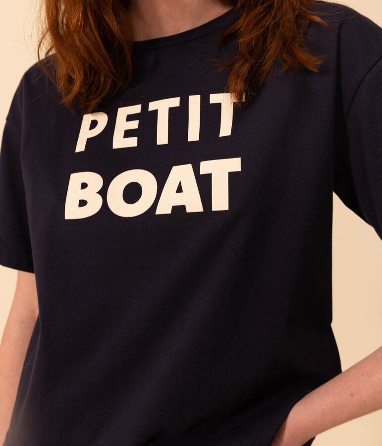 T-shirt LE BOXY in cotone Donna blu