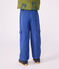 Pantaloni cargo in lyocell tinta unita bambino blu INCOGNITO