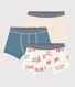 Confezione da 3 boxer bambino in cotone