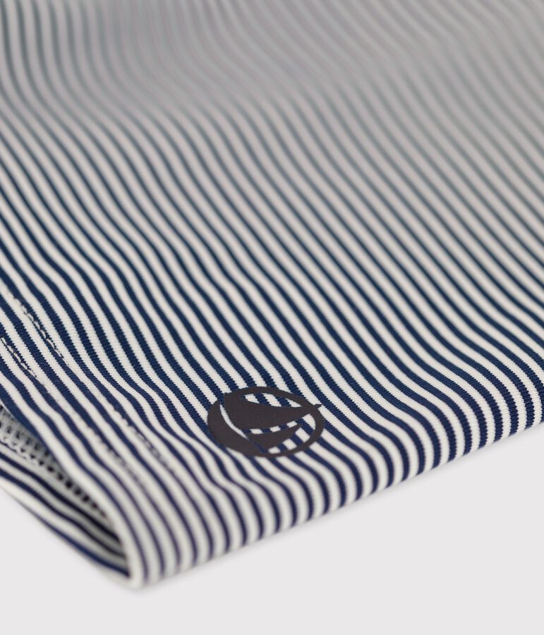 Costume da bagno iconico bambino blu MEDIEVAL/bianco MARSHMALLOW