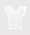 T-shirt bambina bianco MARSHMALLOW