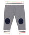 Pantalone bebè in tubique blu SMOKING/bianco MULTICO CN
