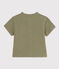 Camicia a manica corta bebè in garza di cotone verde MARECAGE