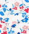 Pigiama bambino in tubique con stampa a fiori bianco MARSHMALLOW/bianco MULTICO