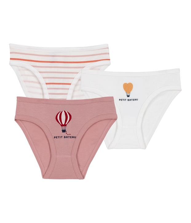 Lot de 3 culottes en coton multicolore