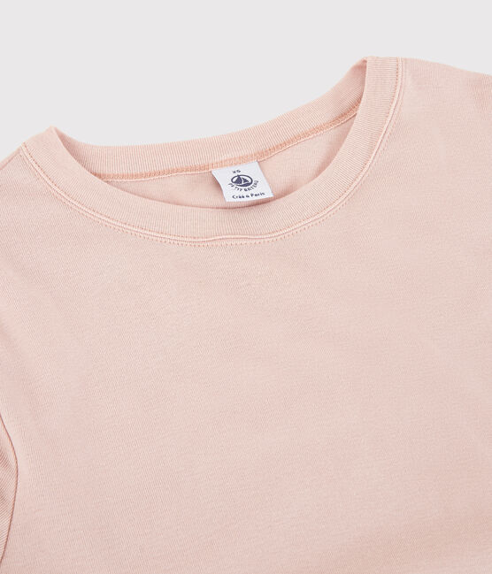 T-shirt girocollo iconica in cotone Donna rosa GLOVE