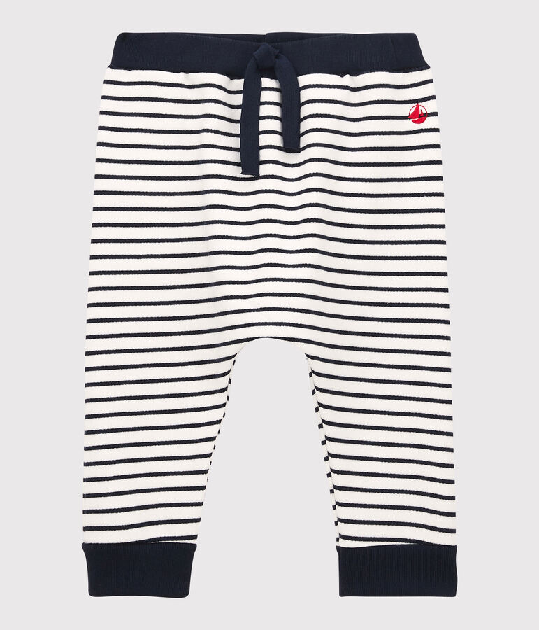 Pantaloni in molleton beb&egrave;. bianco MARSHMALLOW/blu SMOKING