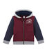 Felpa con zip in molleton e sherpa per bambino