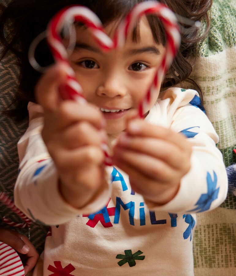 Pigiama bambino unisex in tessuto felpato motivo stella bianco AVALANCHE/ MULTICO