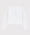 Cardigan in cotone bambina bianco MARSHMALLOW/grigio ARGENT