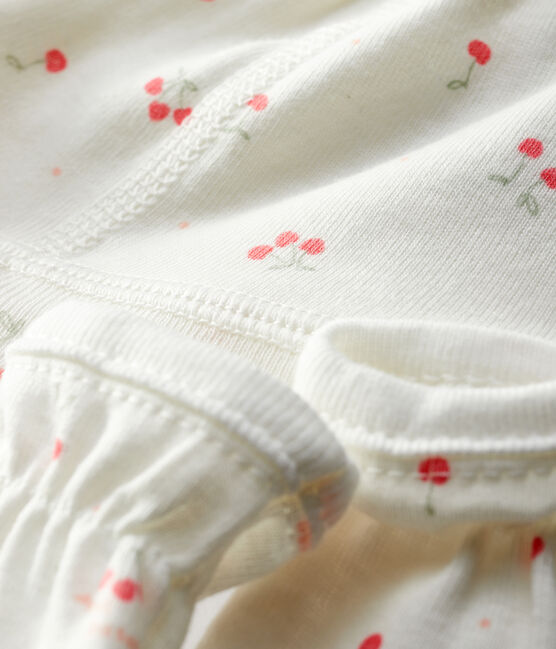 Set cuffietta nascita e muffole con barchetta bebè in cotone biologico variante 2
