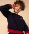 Felpa in molleton stampato bambino unisex blu SMOKING