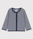 Cardigan bebè millerighe in cotone biologico