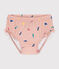 Slip mare in materiale riciclato per bebè rosa SALINE/bianco MULTICO