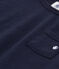 T-shirt a maniche corte bebè in jersey fiammato blu SMOKING