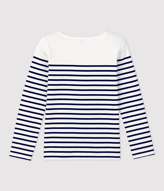 Marini&egrave;re in cotone Donna bianco/blu
