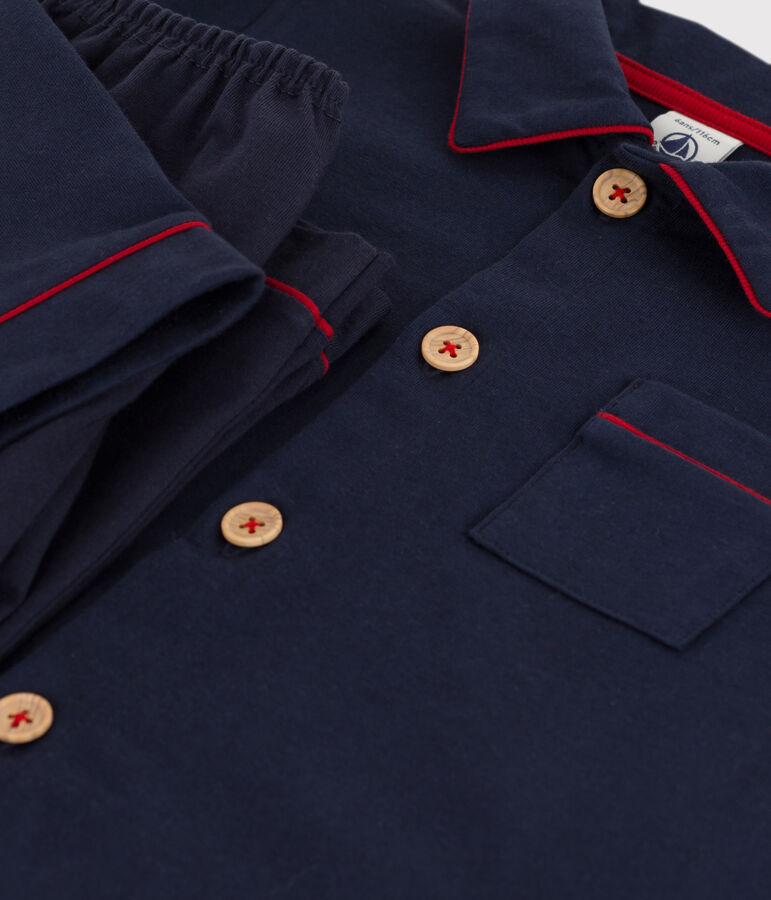 Pigiama bambino in jersey blu