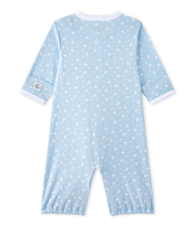 Combisac beb&eacute; unisex 2 in 1 blu/bianco