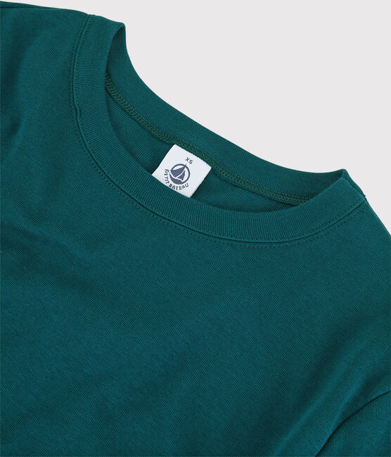 T-shirt girocollo iconica in cotone Donna verde PINEDE