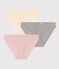 Confezione da 3 slip in cotone traforato donna variante 1