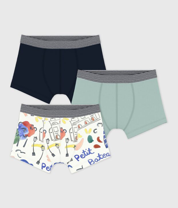 Set di boxer in cotone con stampa Op&eacute;ra bambino multicolore