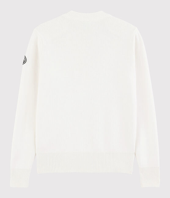 Pull marinaro in cotone Donna bianco MARSHMALLOW