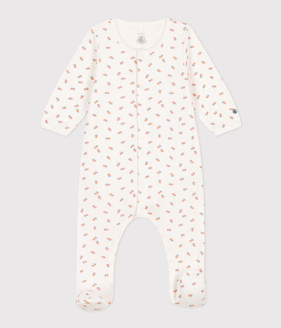 Bodyjama a fiori in tubique bianco MARSHMALLOW/bianco MULTICO