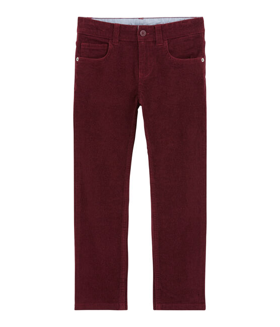 Pantalone per bambino in velluto viola OGRE