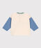 T-shirt a maniche lunghe in jersey sottile neonato blu AVALANCHE/ BEACH