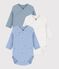 Set di body incrociati a maniche lunghe in cotone fantasia neonato multicolore