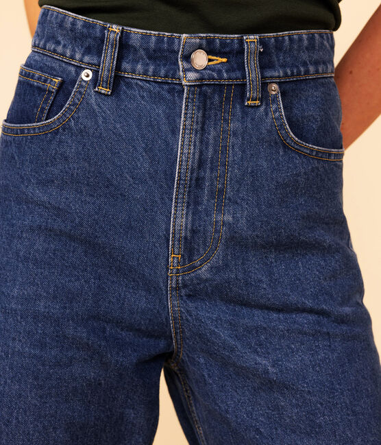 Jeans eco-sostenibili in cotone Donna blu BLEU DELAVE