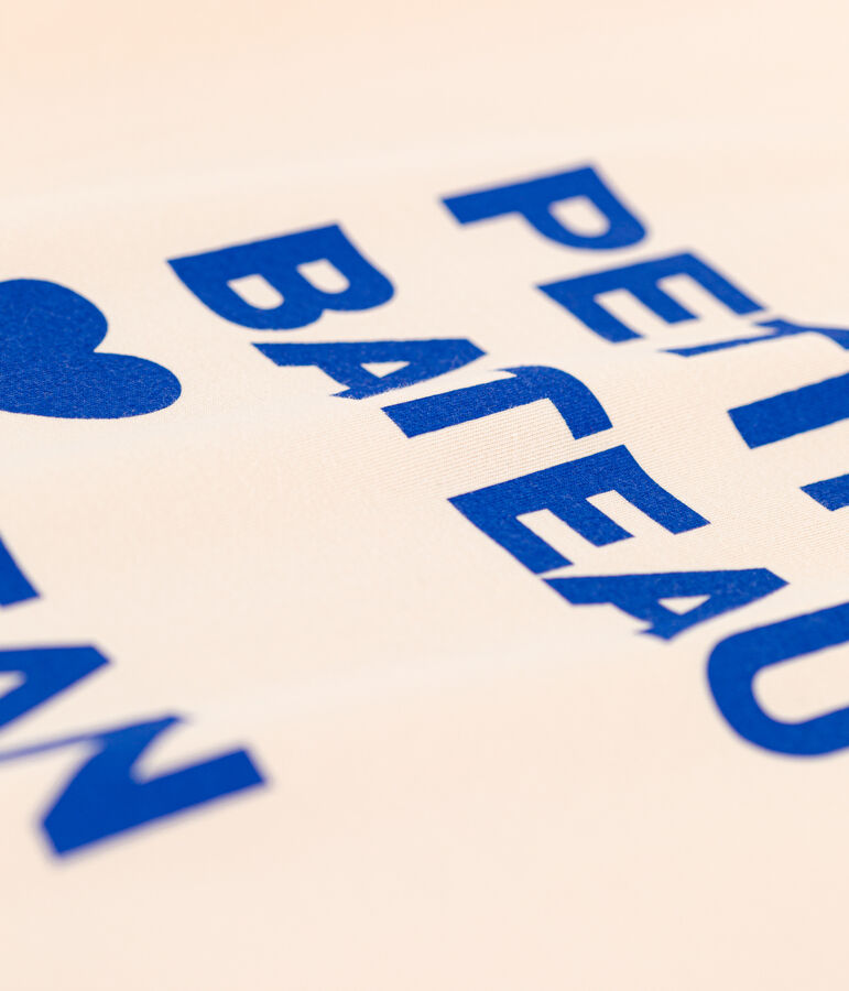 T-shirt LE BOXY larga in cotone donna ecru