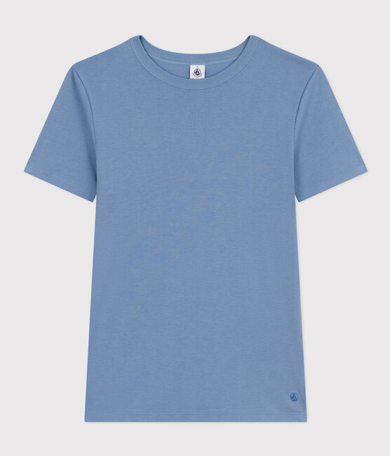 T-shirt L'ICONIQUE girocollo in cotone Donna blu BEACH
