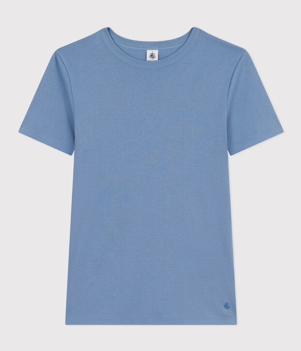 T-shirt L'ICONIQUE girocollo in cotone Donna blu