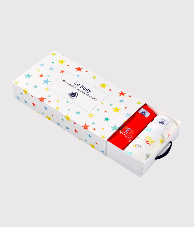 Confezione da 5 body manica corta beb&egrave; maschio multicolore