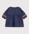 Abito a maniche lunghe in denim neonato blu